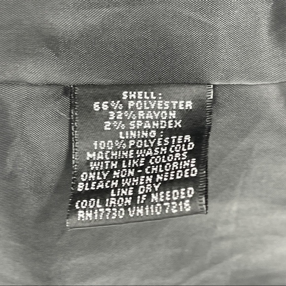 Mossimo Black One Button Striped Sleeve Blazer M - Picture 9 of 9